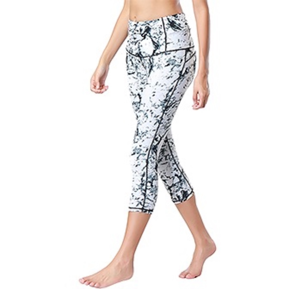 NS Activewear Compression Marble Capri Leggings